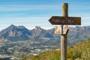 Ruta senderismo Bèrnia desde Fonts Algar